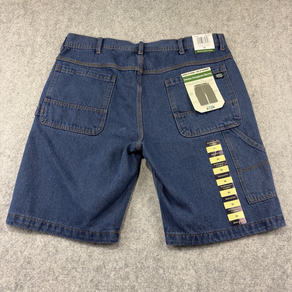 Key Industries Mens Carpenter Denim Shorts Dark Wash Blue Size 36 FS.3771